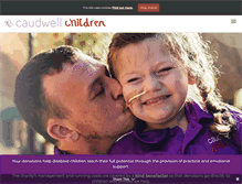 Tablet Screenshot of caudwellchildren.com